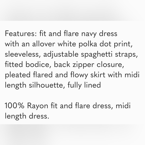 BB Dakota Sloane navy w/white polka dots size 10 - Picture 13 of 16